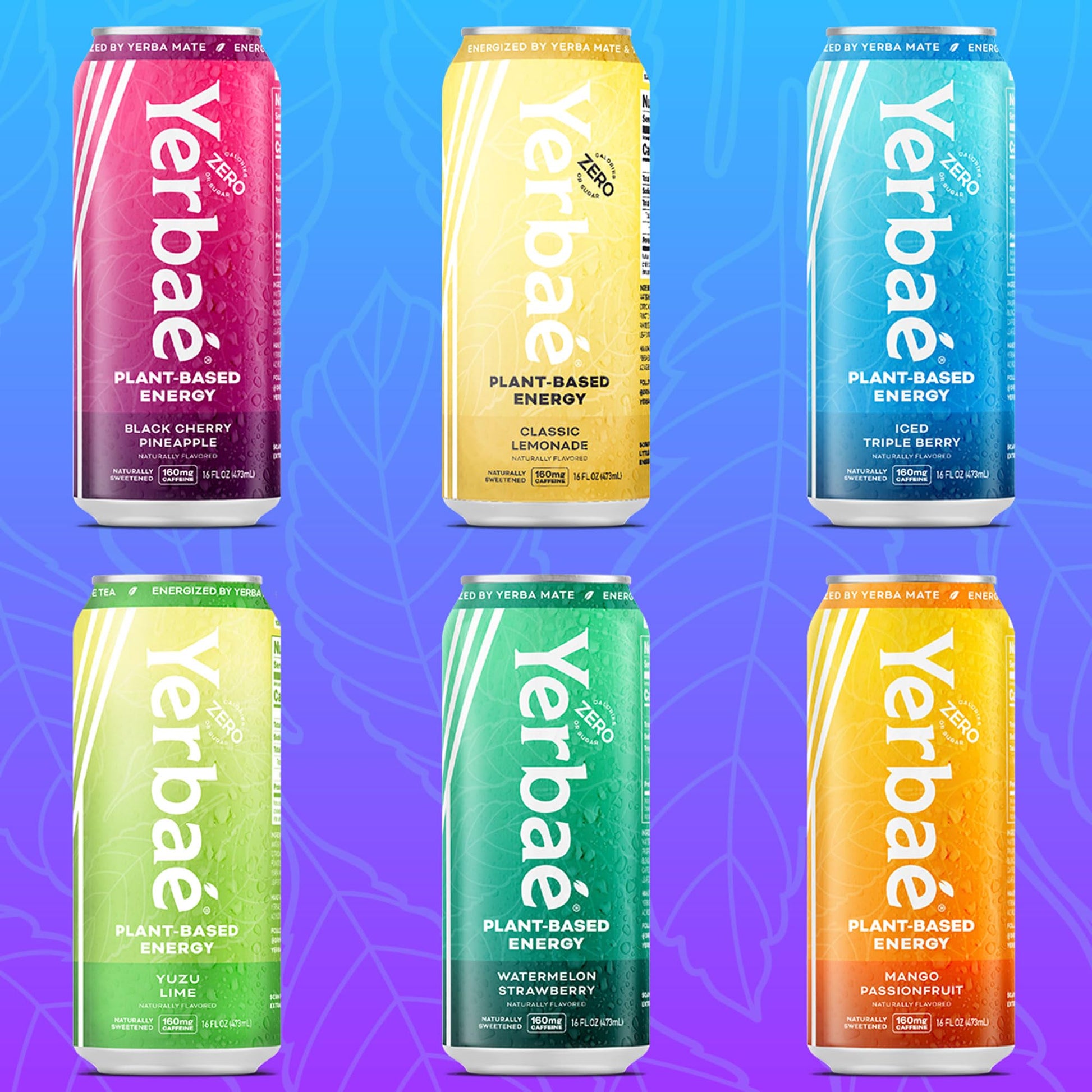 Yerbaé Energy Seltzer - Variety Performance Pack, 0 Sugar, 0 Calories, 0 Carbs