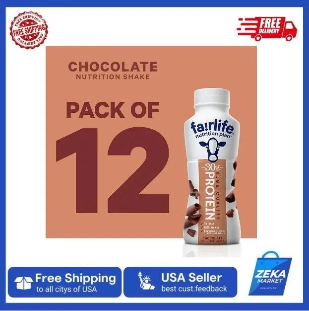 Nutrition Plan 30g Protein Shake-Fair Life-Pack of 12
